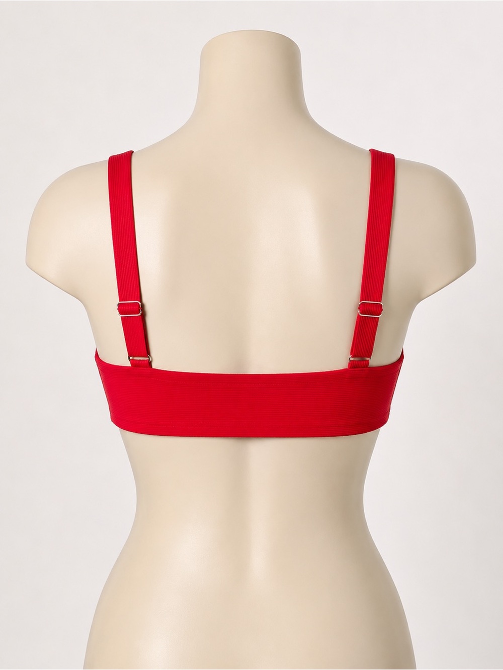 NWOT Ribbed Ruched Bikini Top - Picture 4 of 7